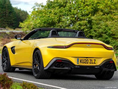 2021 Aston Martin Vantage Roadster (Color: Yellow Tang) - Rear Three ...