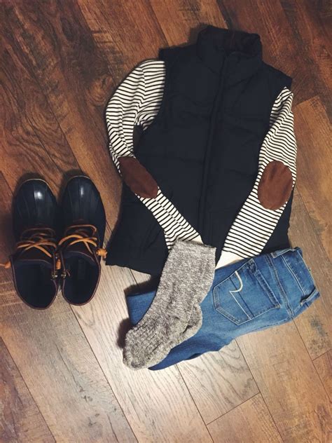 Ralph Lauren top Ralph Lauren vest Sperry Duck boots Preppy Casual, Casual Winter Outfits ...