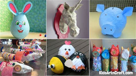 Paper Mache Animal Craft Ideas - Kids Art & Craft