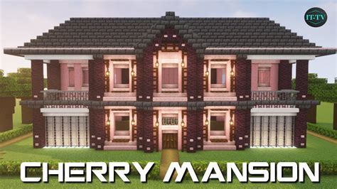 Building A LARGE CHERRY WOOD HOUSE In Minecraft - TUTORIAL | Cute minecraft houses, Minecraft ...