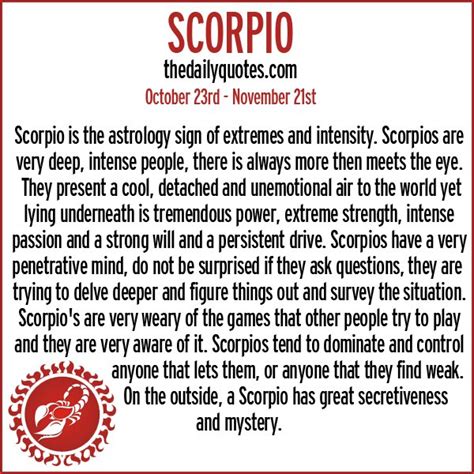 Quotes About Scorpio Zodiac Sign. QuotesGram