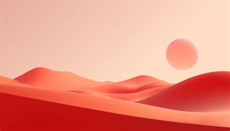 desert landscape with sunset. Minimalistic background. 46028023 Vector ...