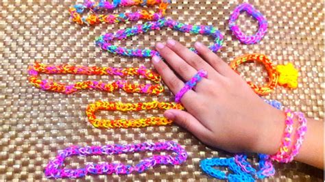 How to make loom band ring, loom bands designs