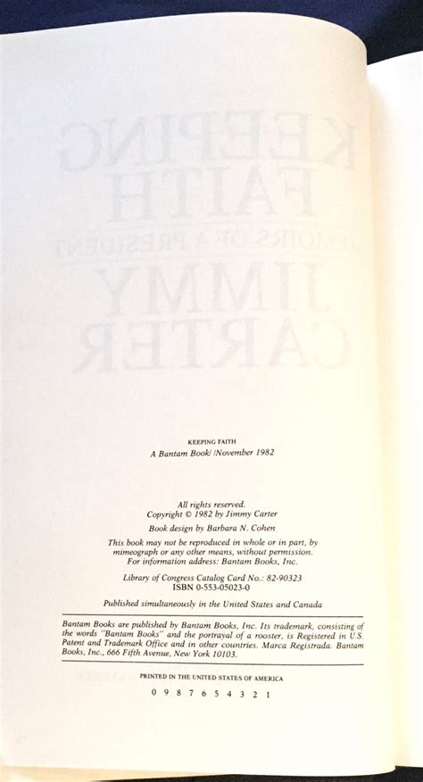 KEEPING FAITH; Memoirs of a President / Jimmy Carter | Jimmy Carter ...