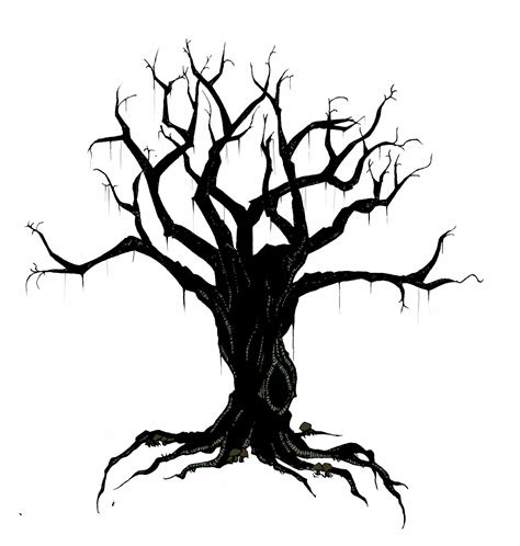 Spooky Tree Silhouette at GetDrawings | Free download