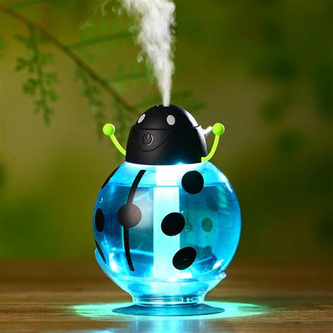 Small ladybug car usb Humidifier incubator diffuser led Mini Air Humidifier Air Diffuser ...