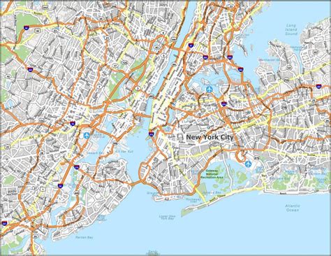 Map of New York City - GIS Geography