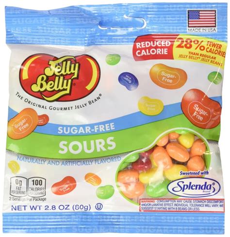 Jelly Belly Sugar Free Sours Jelly Beans 2.8 oz. | Sour jelly beans ...