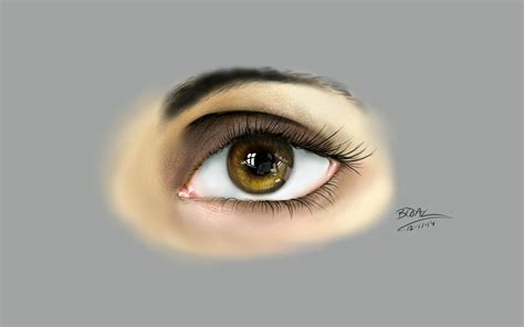 Realistic eye Painting - 2 hours by BToal on DeviantArt