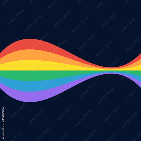 LGBT Pride Flag Background. LGBTQ Gay Pride Rainbow Flag Wave on Dark ...