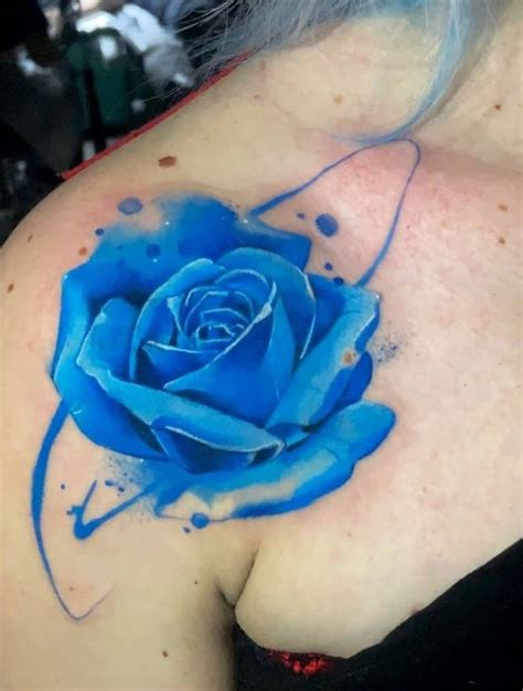 Blue Rose Tattoos: Meanings, Tattoo Designs & Placement