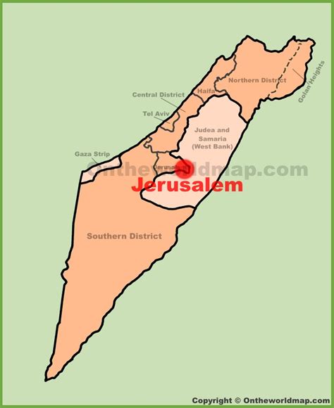 Jerusalem Israel Map Location
