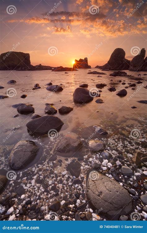 Sea Stacks Near Ballintoy Harbour in Northern Ireland Stock Image - Image of edge, britain: 74040481