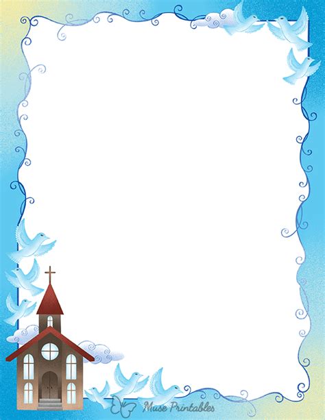 Printable Church Page Border