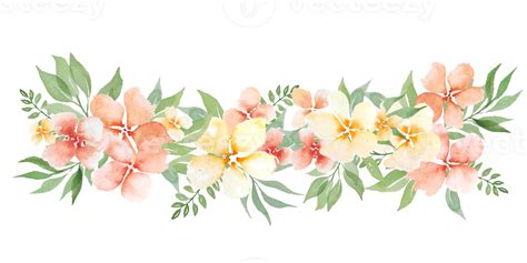 Watercolor peach flowers 14323572 PNG