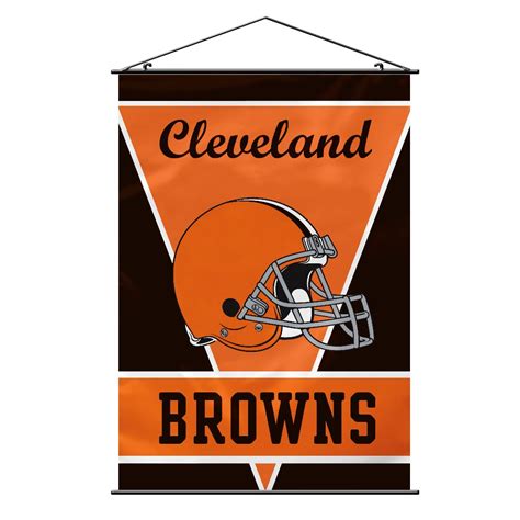 Cleveland Browns Wall Banner NFL Team Logo Orange & Brown