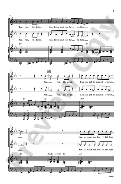 Run, Rudolph, Run: 2-Part Choral Octavo: Johnny Marks - Digital Sheet ...