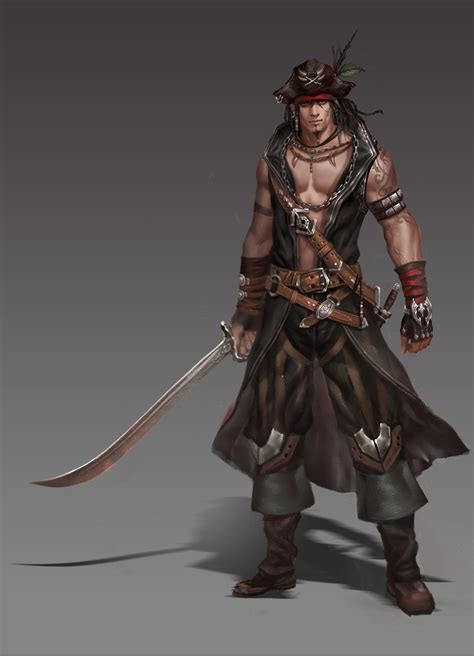 ArtStation - Pirate【贰零壹贰】, - Ares - | Pirate art, Dungeons and dragons ...