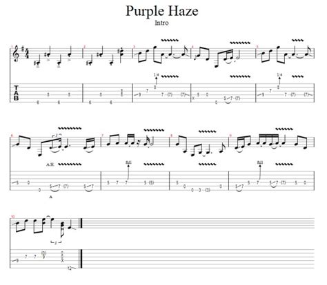 Purple Haze Free Guitar Pro Tab