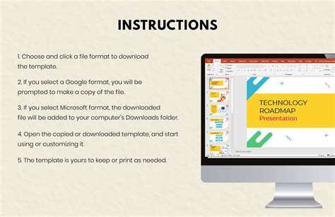 Technology Roadmap Presentation Template in Apple Keynote, PDF ...