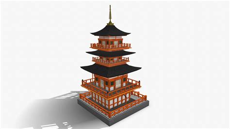 Japanese Temple - Free 3D Model by spectra_7