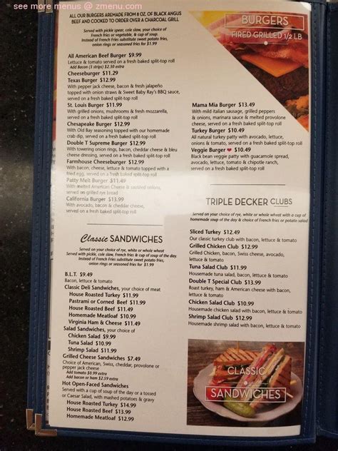 Menu at Double T Diner restaurant, Annapolis