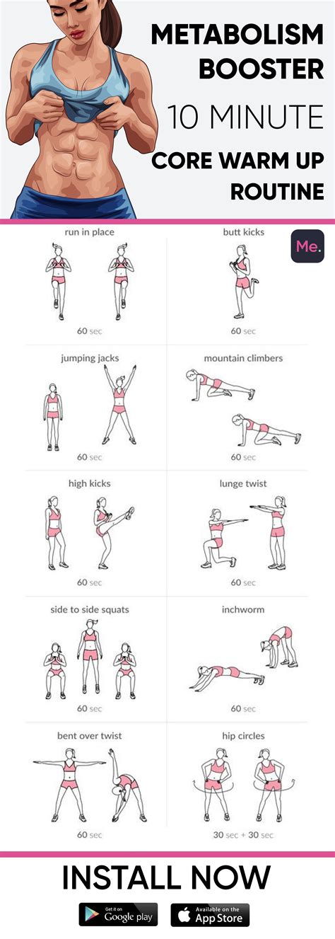 To faster your metabolism - try this workout! Just 10 minutes every day ...