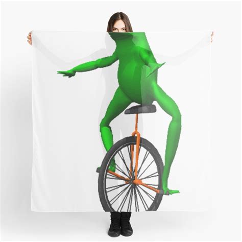 "dat boi meme / unicycle frog " Scarf for Sale by JoeDaEskimo | Redbubble