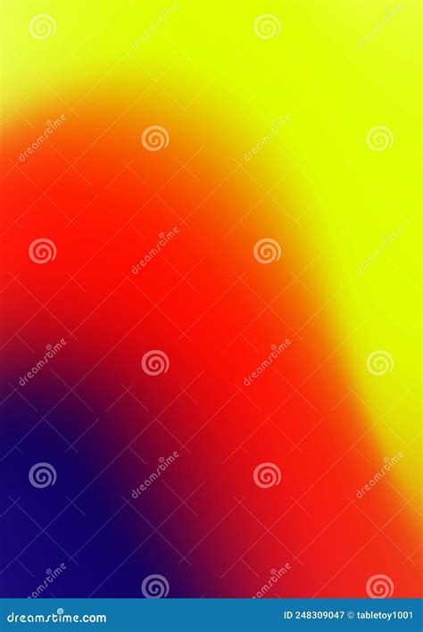 Colorful Gradient Blur Abstract Background Vector. Light Green, Yellow, Bright Red and Blue ...