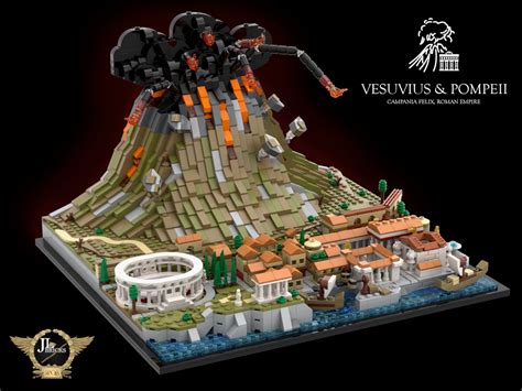 LEGO MOC Vesuvius & Pompeii by JL.Bricks | Rebrickable - Build with LEGO