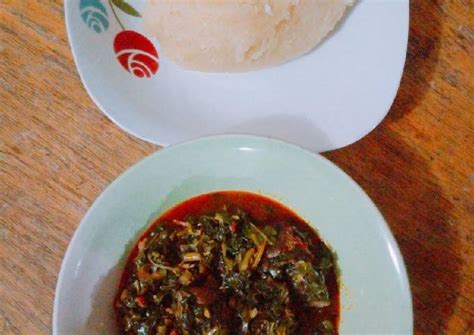 Vegetable soup and yellow garri Recipe by Itohs Vera - Cookpad