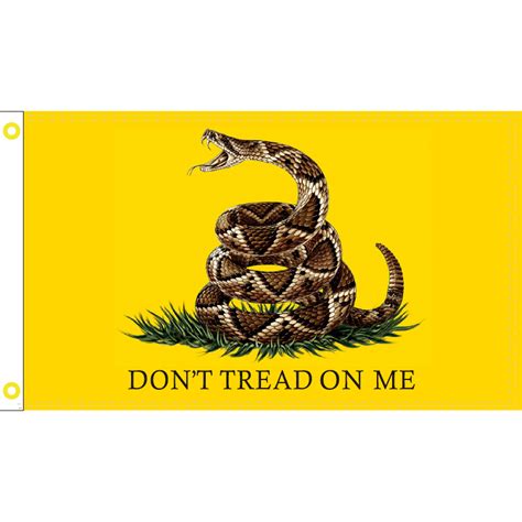 Buy Gadsden Flag Live Rattlesnake -Yellow Don't Tread On Me Flags