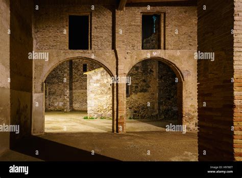 Medieval Town Night Photography Stock Photo - Alamy