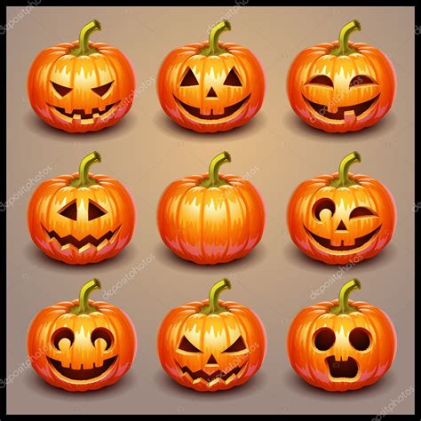 Set pumpkins for Halloween Stock Vector Image by ©Kolopach #18467189