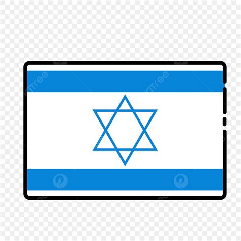 Israel Flag Clipart Vector, Blue Vector Cartoon Israel Flag, Blue, Israel Flag, National Flag ...