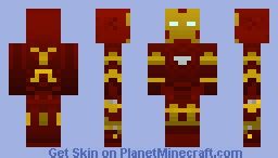 The Avengers- Iron Man Minecraft Skin