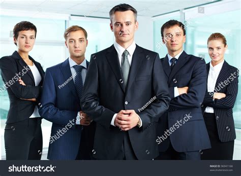 Group Portrait Professional Business Team Looking Stock Photo 96941168 | Shutterstock