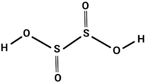 Hyposulfurous Acid Formula - Structure, Properties, Uses