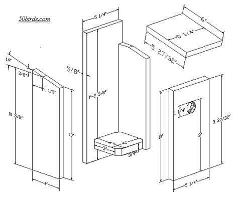 Chickadee Nestbox Plans | Bird house plans, Bird house plans free ...