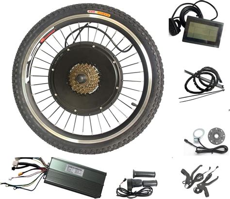 24 Inch 1500W-Electric Bicycle Conversion Kit Ebike Rear Wheel Motor Conversion Kit: Amazon.co ...