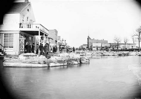 MILES CITY,MONTANA 1881 . MAIN STREET DURING THE SPRING FLOOD Miles City Montana, Main Street ...