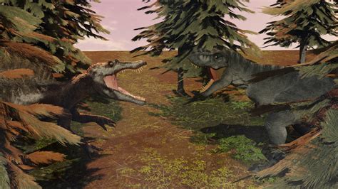 [Camp Cretaceous] Spinosaurus Vs T Rex by StylizedFnafpack on DeviantArt