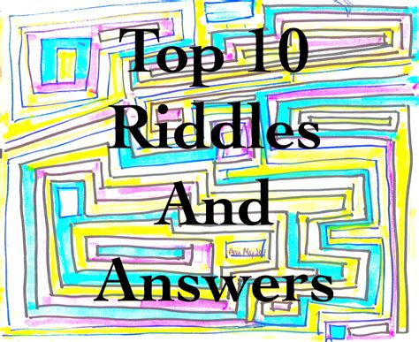 Top 10 Best Riddles and Answers - HobbyLark