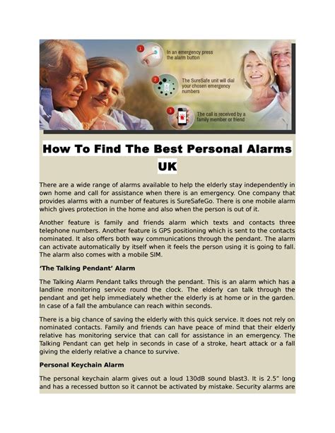 How To Find The Best Personal Alarms UK by SureSafe Alarms - Issuu