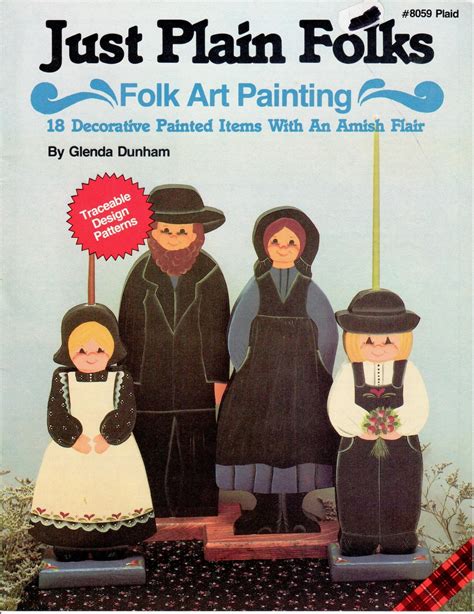 Plaid Just Plain Folks Folk Art Decorative Tole Painting Amish Country Craft Book - Etsy