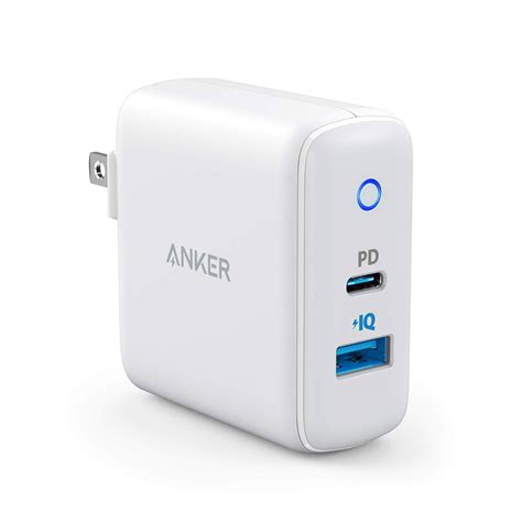 Anker A2626 PowerPort PD+2 33W PD + PIQ2.0 USB-C Wall Charger with LED ...