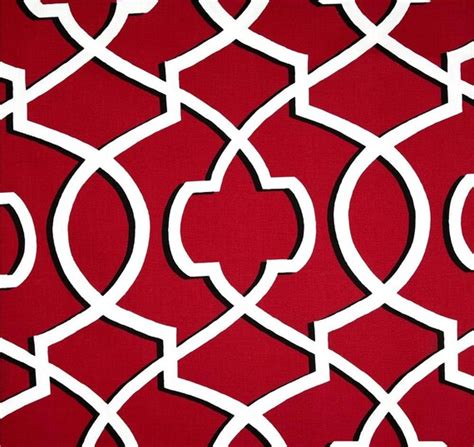 Red & Black Modern Designer Geometric Home Decor by CottonCircle