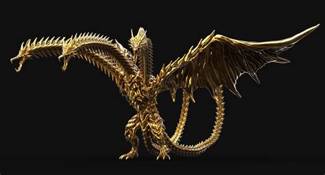 The Dude who Doodles, Planet Eater King Ghidorah Fan art model by...