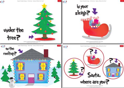 Santa, Where Are You? Flashcards - Super Simple