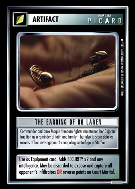 The Earring of Ro Laren | Star trek online, Star trek ccg, Star trek